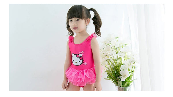 Hello Kitty Tutu Bathing Suit for Little Girls