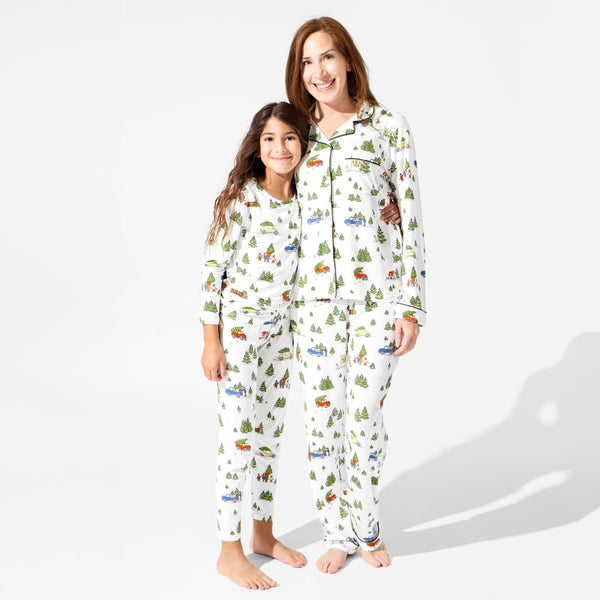 Christmas Tree Farm Soft Bamboo PJ Set for Men, Women, Kids & Babies