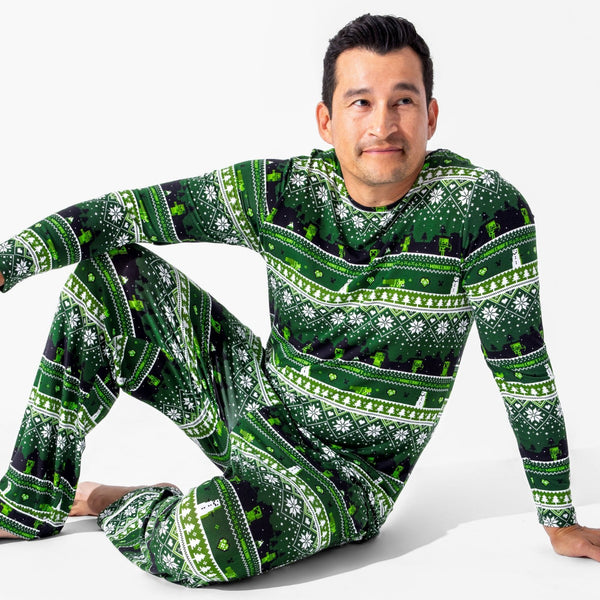 Minecraft Creeper Holiday Luxuriously Soft Bamboo PJ Set for Men, Women, Kids & Babies