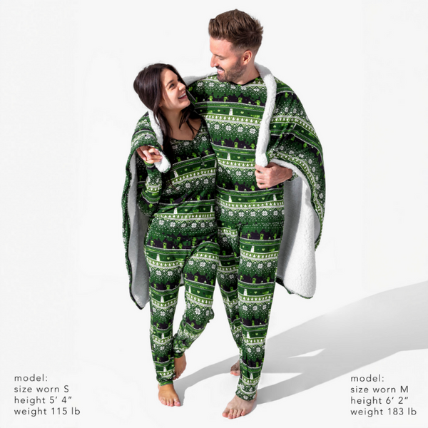 Minecraft Creeper Holiday Luxuriously Soft Bamboo PJ Set for Men, Women, Kids & Babies