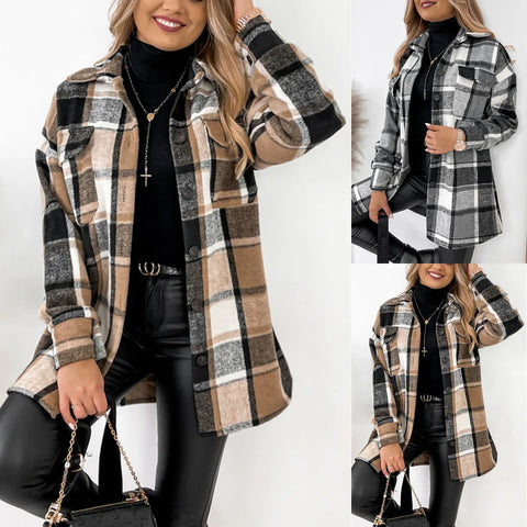 The Samantha Plaid Shacket for Women & Teens