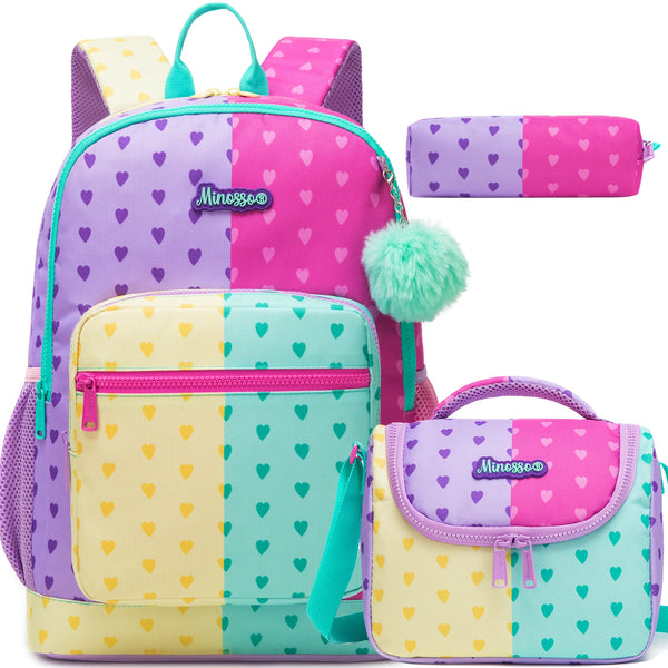 Princess of Hearts 3-Piece Backpack Set