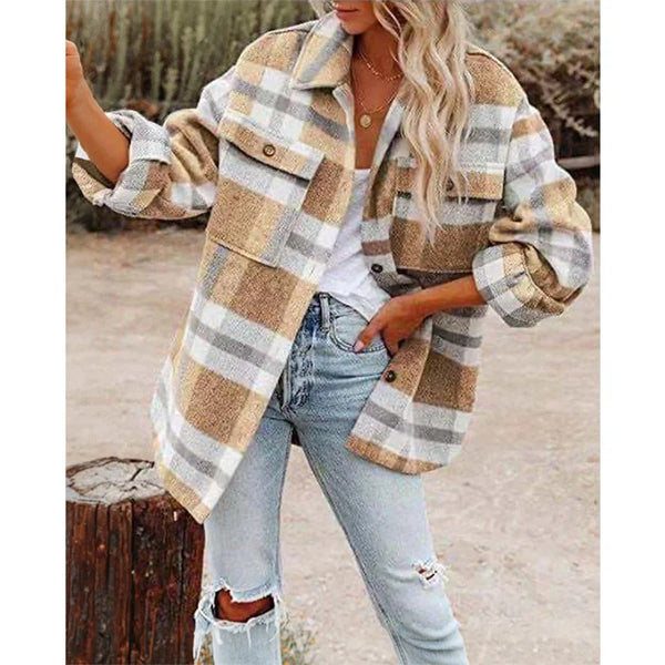 Zaylie Thick Plaid Shacket