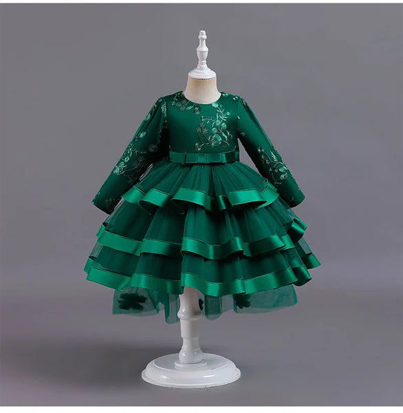 Imelda Layered Special Occasion Dress for Little Girls