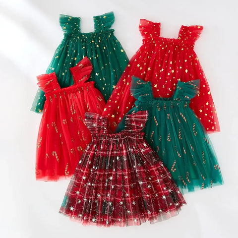 Felisa Festive Sparkly Party Dresses for Baby & Little Girls