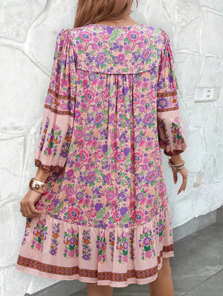 Annie Floral Boho Shift Dress for Women & Teens