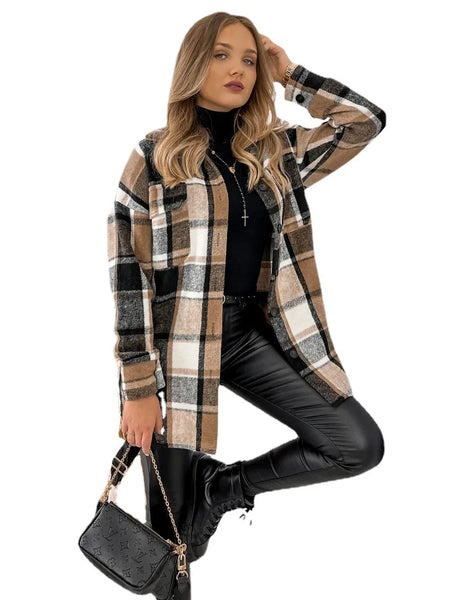 The Samantha Plaid Shacket for Women & Teens