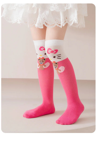 3 Pack: Hello Kitty™, Cinnamoroll™, Kuromi™ or MyMelody™ Knee High Socks for Girls