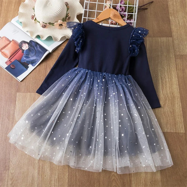 Reema Stars Sparkly Princess Dress