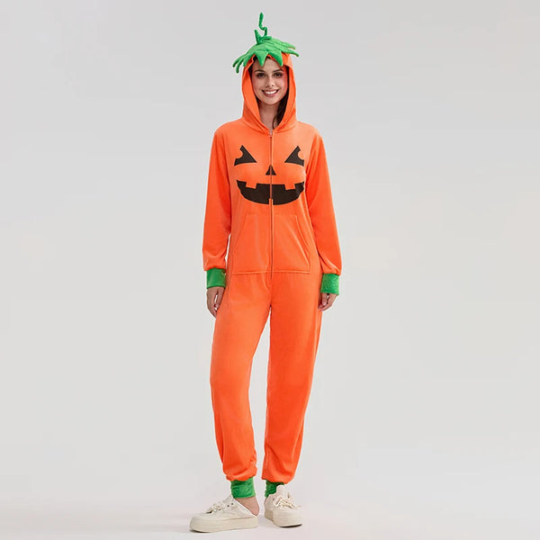 Pumpkin Jumpsuit Costume for Women