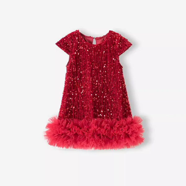 Cristabella Sequin Party Dress for Toddler & Little Girls