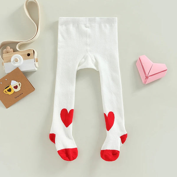The Helena Heart Tights for Baby Girl