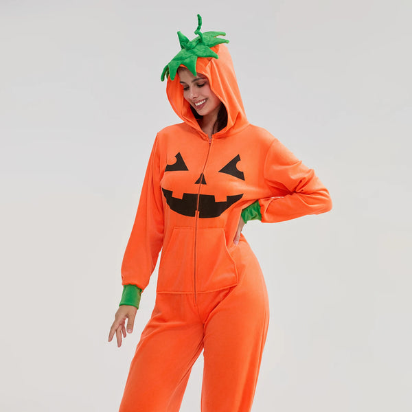 Pumpkin Jumpsuit Costume for Women