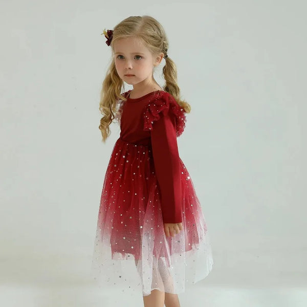 Reema Stars Sparkly Princess Dress