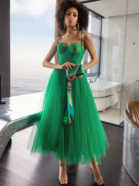 The Louisa Green Sweetheart Dress