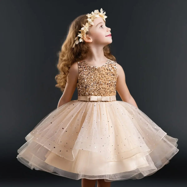 The Chantel Sequin Special Occasion Dress for Girls