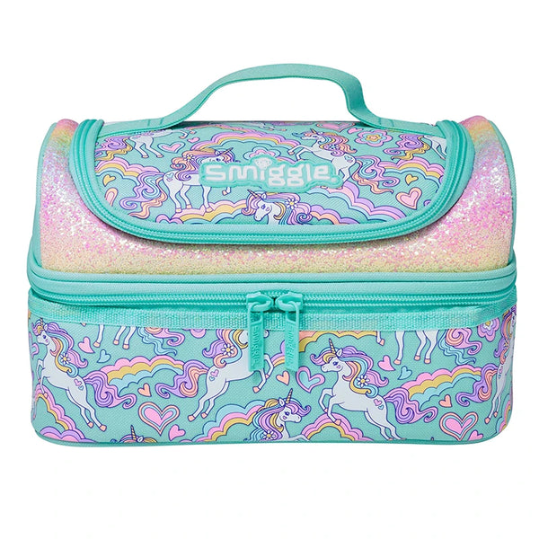 Smiggle® Pastel Unicorn Sparkly Extra Large Capacity Backpack & Accessories