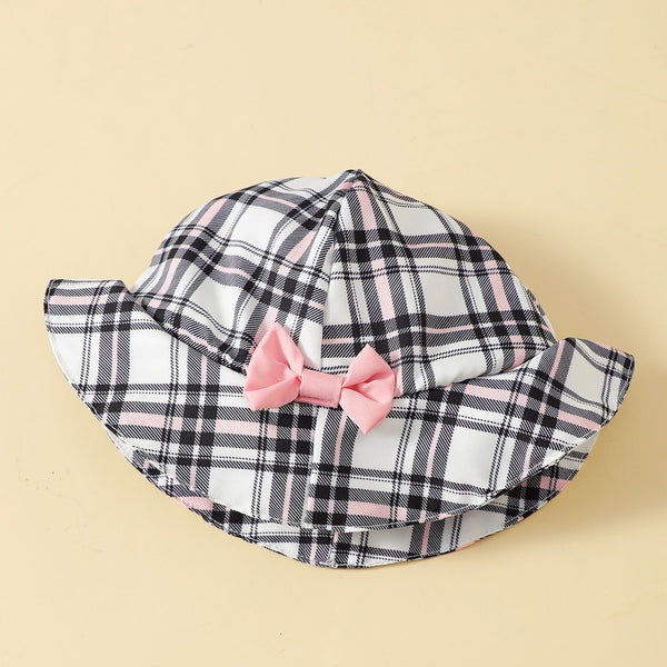 The June Plaid Romper and Hat Set for Baby Girl