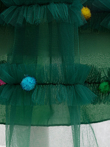 Merry Christmas Pom Pom Party Dress