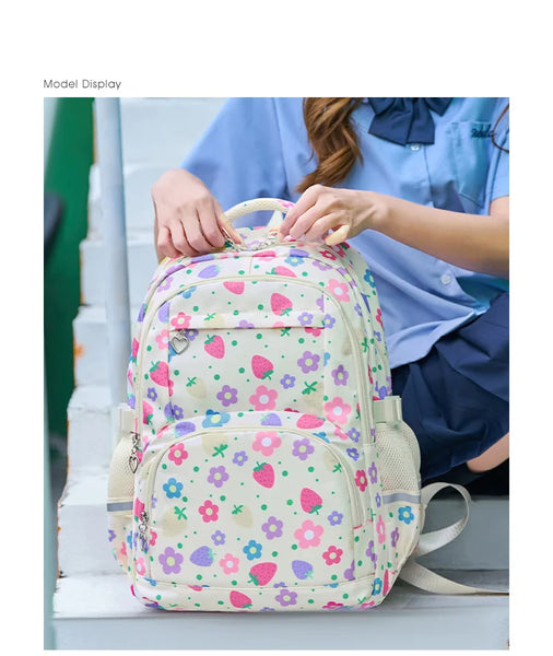 Strawberry Meadow 3-piece Backpack Set in Ivory