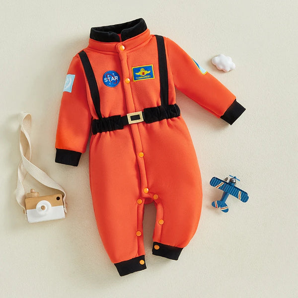 Space Explorer Astronaut Jumpsuit Costume for Baby & Toddler Girls