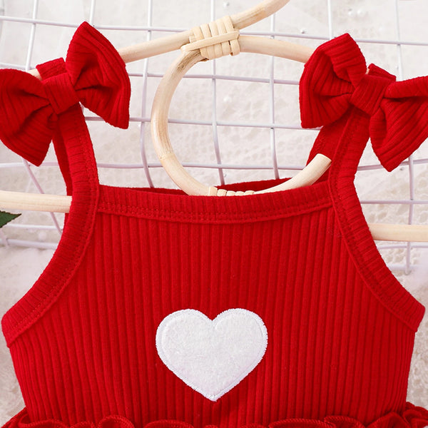 Lucy Lovely Hearts Spaghetti Strap Dress for Baby & Toddler Girls