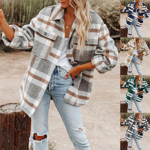 Zaylie Thick Plaid Shacket