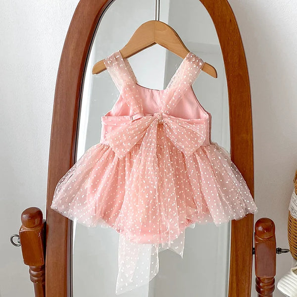 Empress Swiss Dots Special Occasion Romper Dress
