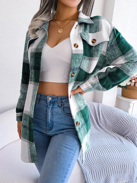 Julissa Plaid Wrap-Shacket