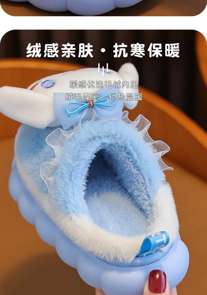 So Chic Hello Kitty™, Cinnamoroll™, or Kuromi™, & MyMelody™ Fluffy Slipper Slides for Girls
