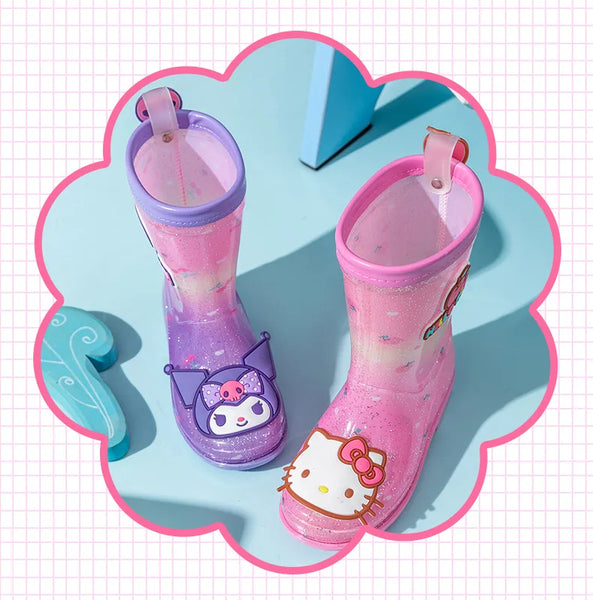 Purple Love Kuromi™ Rain Boots for Girls