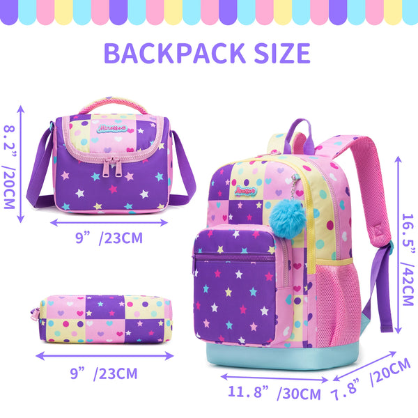Patchwork Stars 3-Piece Backpack Set