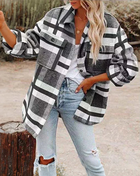 Zaylie Thick Plaid Shacket