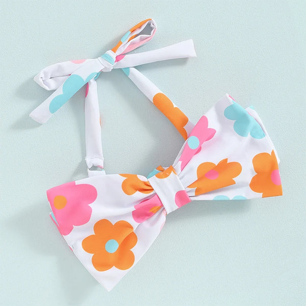 Put a Bow On Retro Two Piece Bikini for Toddler & Little girls