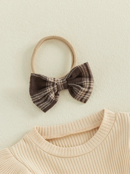 Phillipa Plaid 4-Piece Outfit Set for Baby & Toddler Girls
