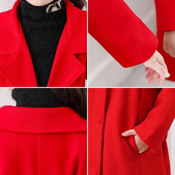 Maria Longline Dressy Wool Blend Coat for Girls