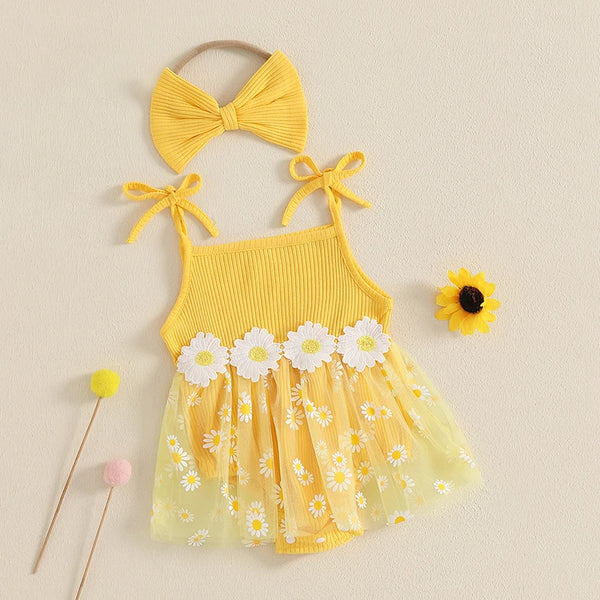 Summer Daisies Romper Dress Outfit