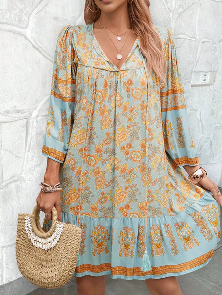 Annie Floral Boho Shift Dress for Women & Teens