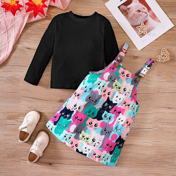 So Many Cute Kitties Outfit for Toddler & Little Girls