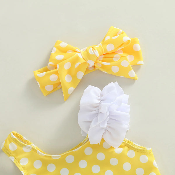 Cutie Sprinkles & Polka-dots Swimwear Set for Baby & Toddler Girls