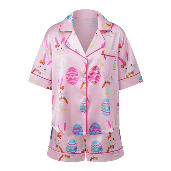 Springtime Bunnies Satin PJ Set