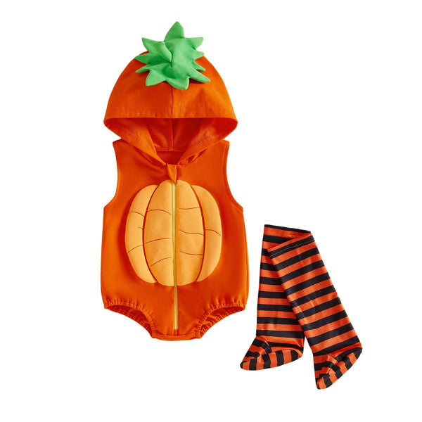 The Cat, The Gourd, & The Bat Romper Costume Sets for Baby & Toddler Girls