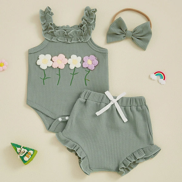 All in Bloom Outfit for Baby Girl