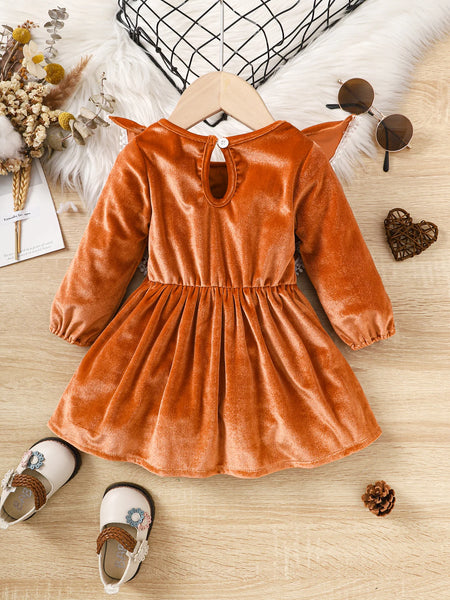 The Cayenne Velvet Dress for Baby & Toddler Girls