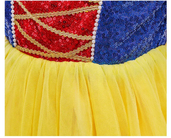 Sparkly Fancy Snow White™ Ball Gown Costume for Girls