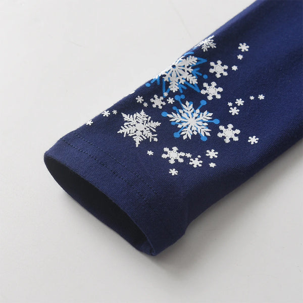 Sparkly Snow Day Long Sleeve Tulle Twirl Dress