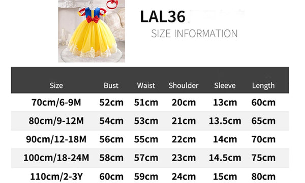 Fancy Snow White™ Ballgown Costume for Baby & Toddler Girls