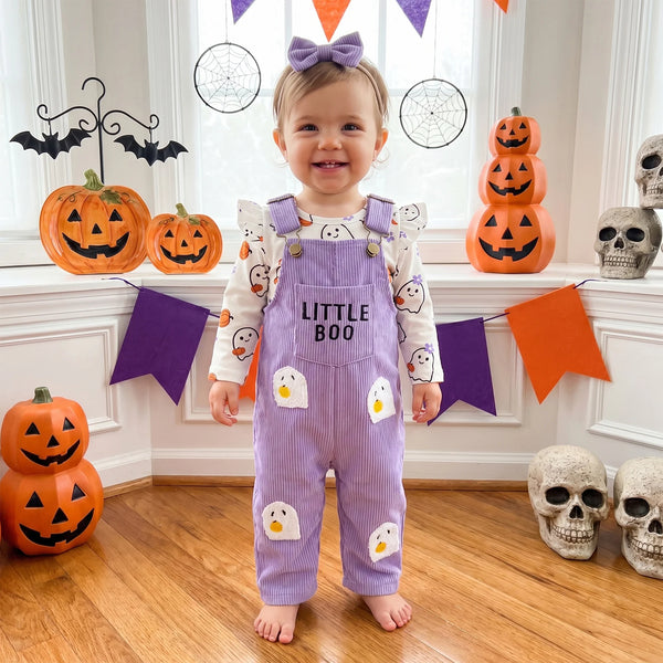 Happy Little Boo 3-Piece Outfit Set for Baby & Toddler Girls