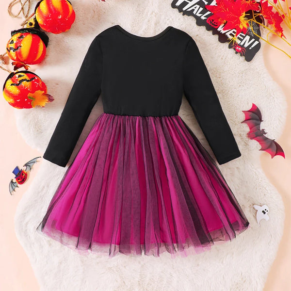 Glam Skeleton Girls Twirl Dress