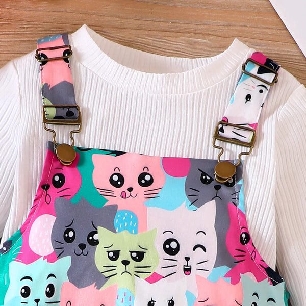 So Many Cute Kitties Outfit for Toddler & Little Girls